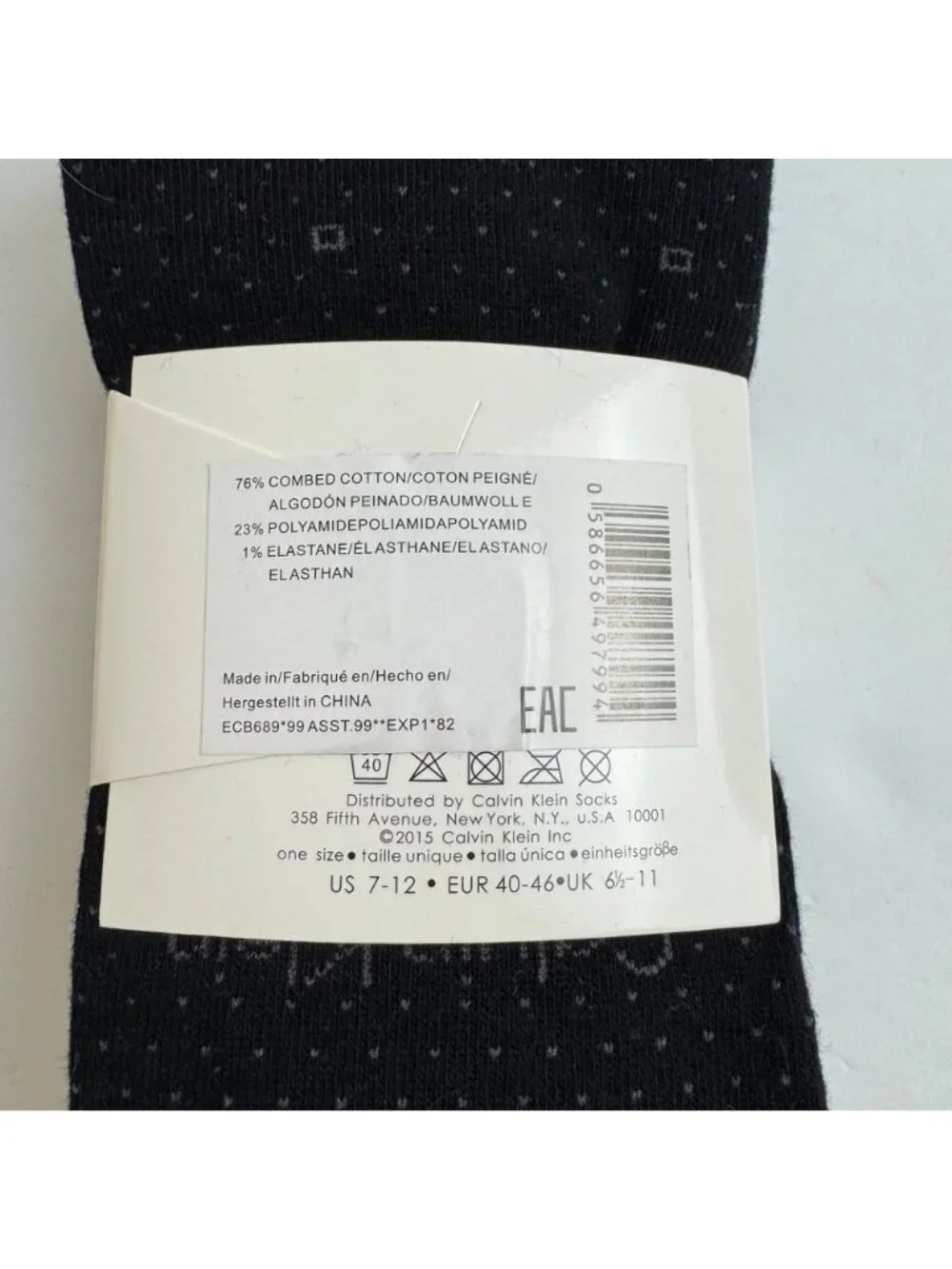Calvin Klein NEW Dress Socks 3 Pairs Combed Cotton Black Blue Career Business